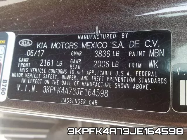 3KPFK4A73JE164598 фото 2