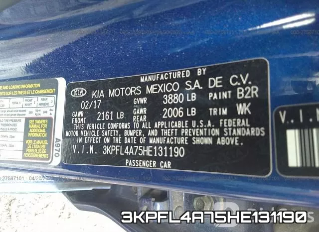 3KPFL4A75HE131190 фото 10