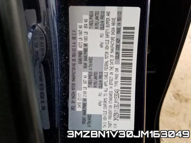 3MZBN1V30JM163049 фото 2