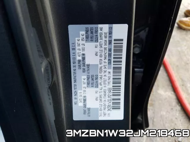 3MZBN1W32JM218468 фото 2