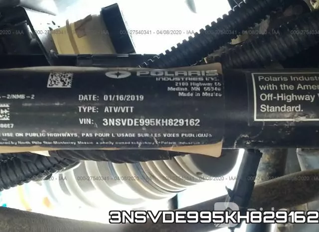3NSVDE995KH829162 фото 2