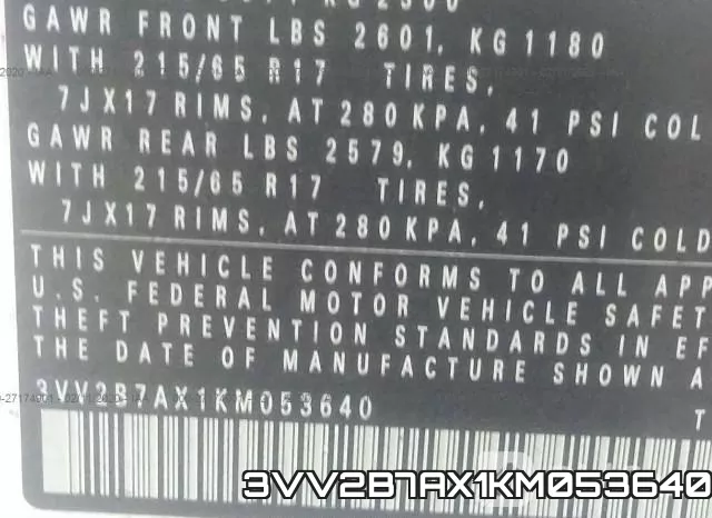 3VV2B7AX1KM053640 фото 10