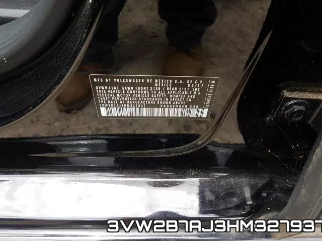 3VW2B7AJ3HM327937 фото 2