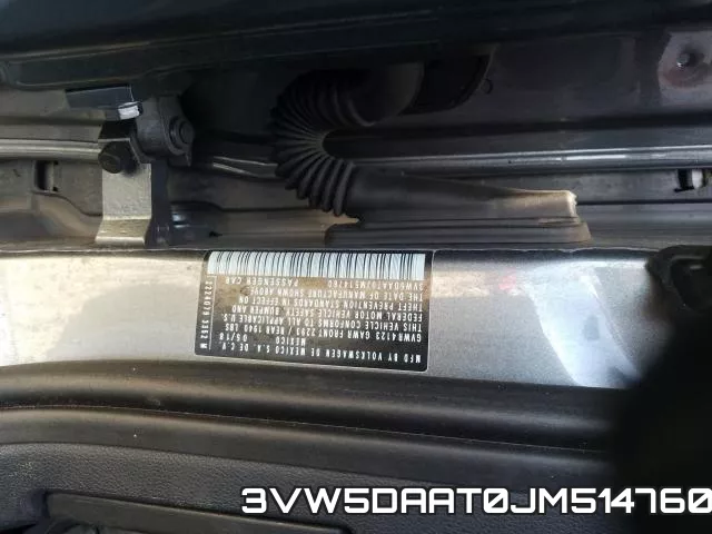 3VW5DAAT0JM514760 фото 2