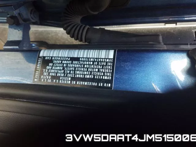 3VW5DAAT4JM515006 фото 2