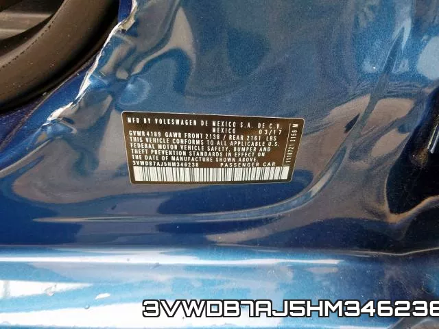 3VWDB7AJ5HM346238 фото 2