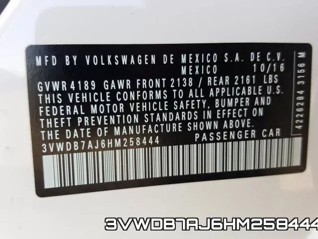 3VWDB7AJ6HM258444 фото 2