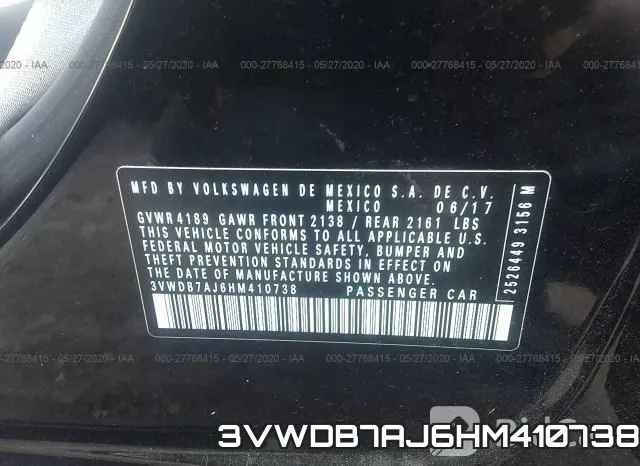 3VWDB7AJ6HM410738 фото 10