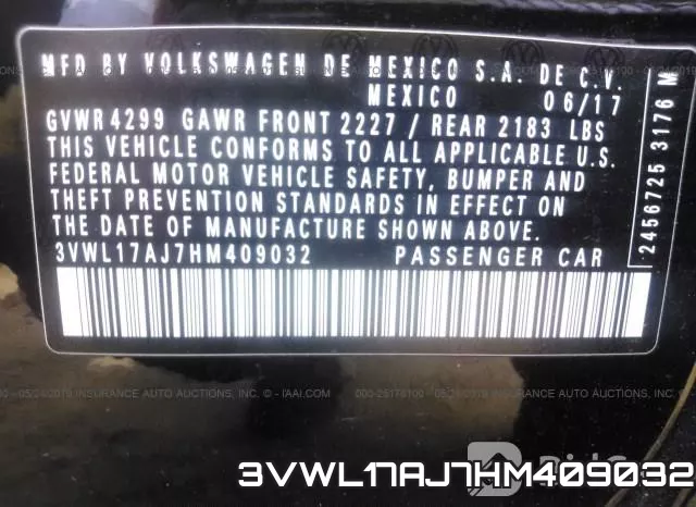 3VWL17AJ7HM409032 фото 10