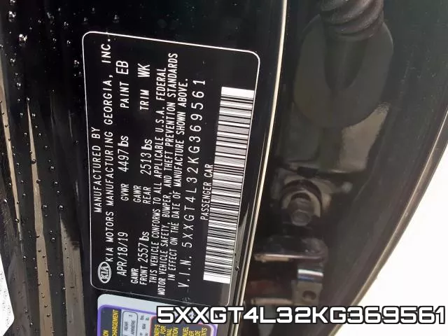 5XXGT4L32KG369561 фото 2