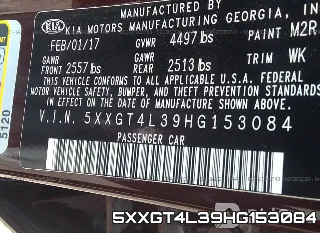 5XXGT4L39HG153084 фото 10