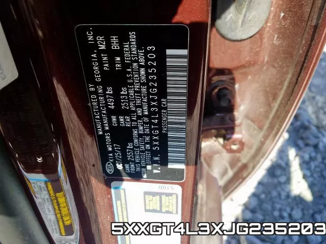 5XXGT4L3XJG235203 фото 2