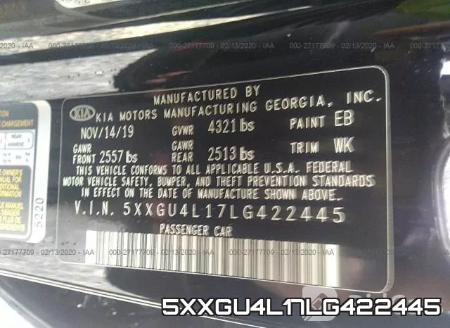5XXGU4L17LG422445 фото 10