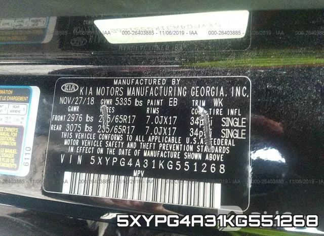 5XYPG4A31KG551268 фото 10