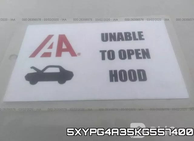 5XYPG4A35KG557400 фото 2