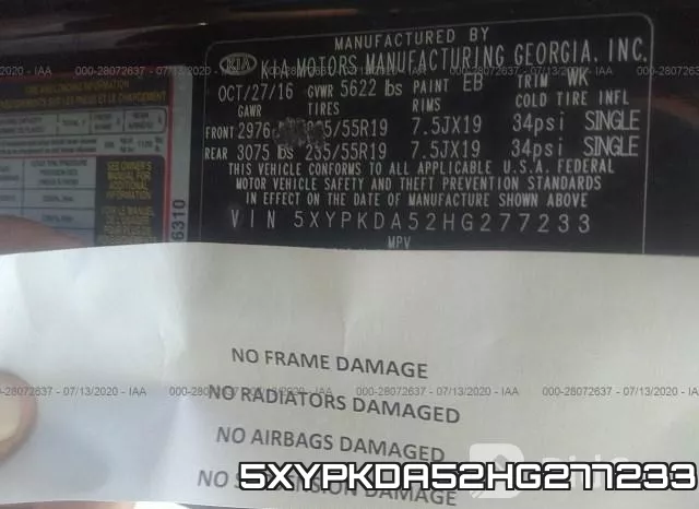 5XYPKDA52HG277233 фото 10