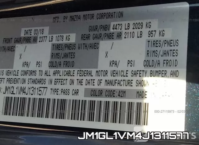 JM1GL1VM4J1311577 фото 10