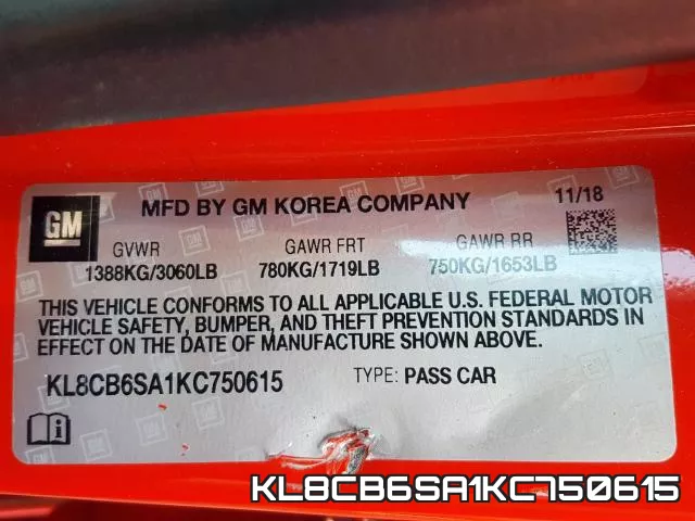 KL8CB6SA1KC750615 фото 2