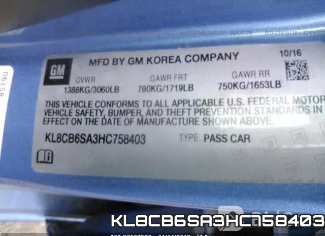 KL8CB6SA3HC758403 фото 10