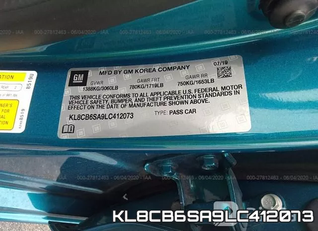 KL8CB6SA9LC412073 фото 10