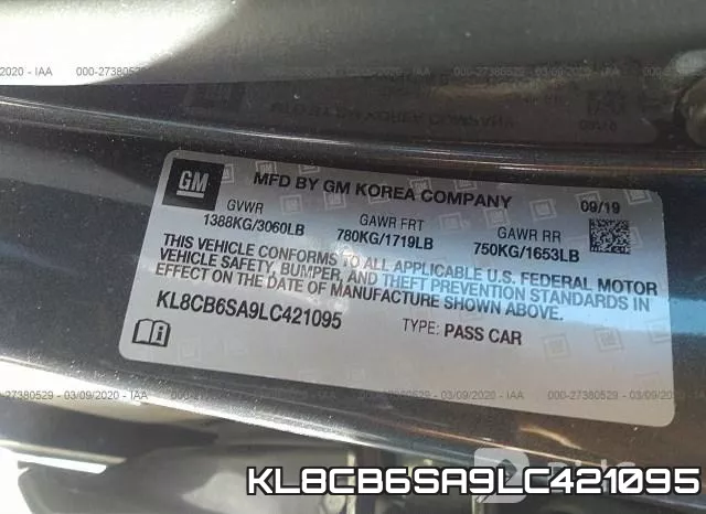 KL8CB6SA9LC421095 фото 10