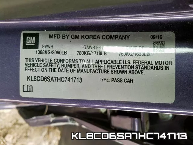 KL8CD6SA7HC741713 фото 2