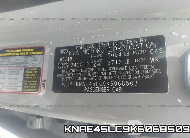 KNAE45LC9K6068503 фото 10