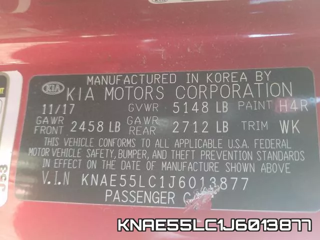 KNAE55LC1J6013877 фото 2