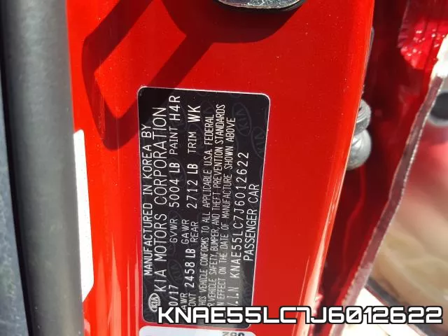 KNAE55LC7J6012622 фото 2