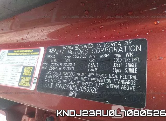 KNDJ23AU0L7080526 фото 10