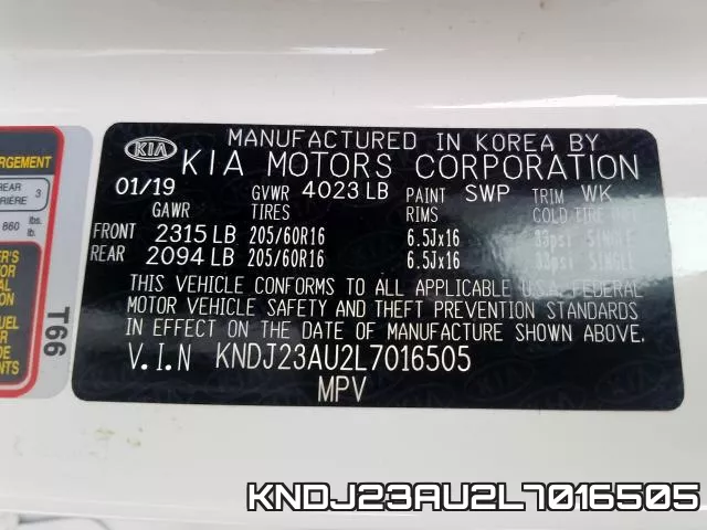 KNDJ23AU2L7016505 фото 2