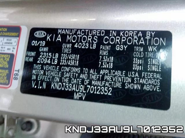 KNDJ33AU9L7012352 фото 2