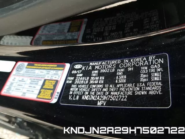 KNDJN2A29H7502722 фото 2