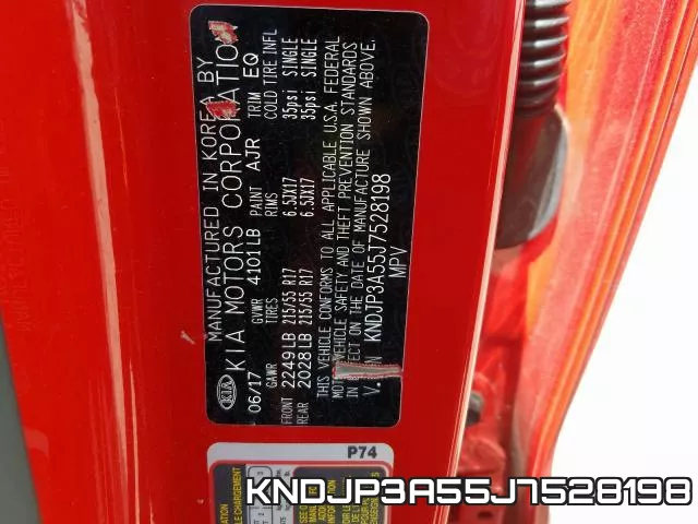 KNDJP3A55J7528198 фото 2