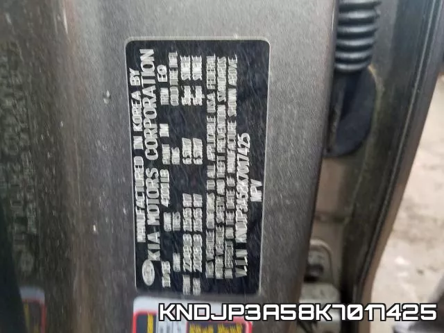 KNDJP3A58K7017425 фото 2