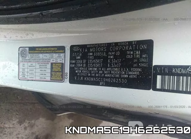 KNDMA5C19H6262530 фото 10