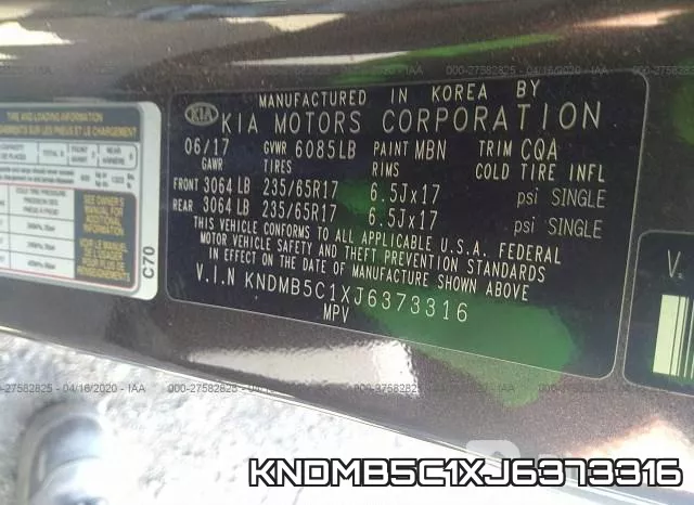 KNDMB5C1XJ6373316 фото 10