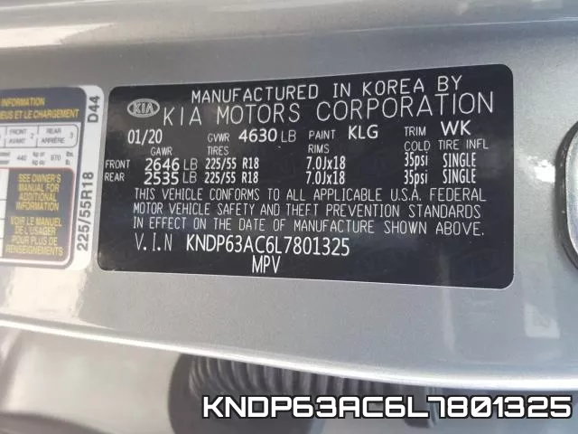 KNDP63AC6L7801325 фото 2