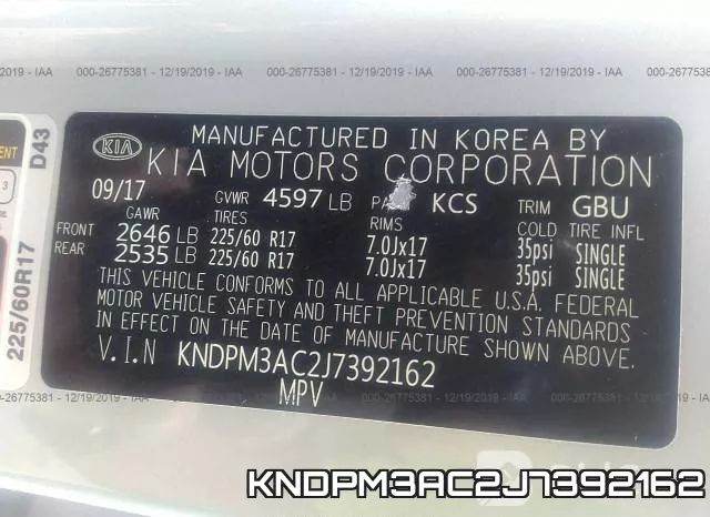 KNDPM3AC2J7392162 фото 10