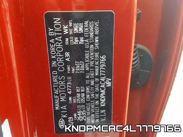 KNDPMCAC4L7779766 фото 2