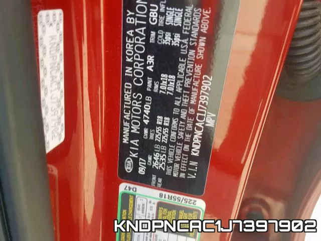 KNDPNCAC1J7397902 фото 2