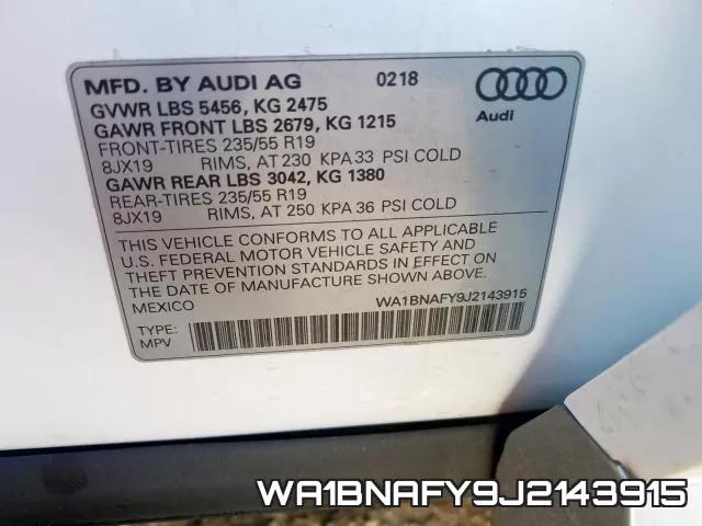 WA1BNAFY9J2143915 фото 2
