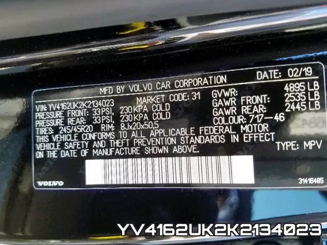 YV4162UK2K2134023 фото 2