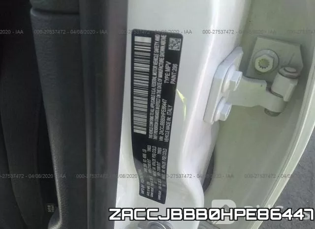ZACCJBBB0HPE86447 фото 10