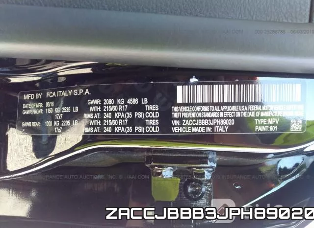 ZACCJBBB3JPH89020 фото 10