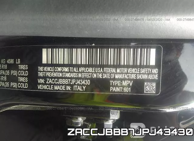 ZACCJBBB7JPJ43430 фото 10