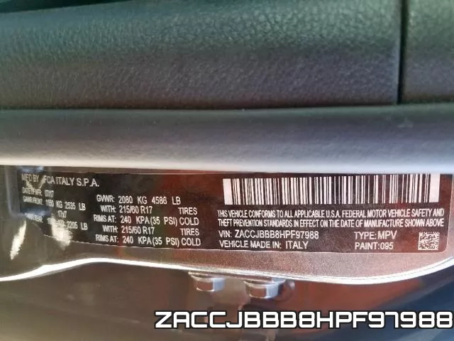 ZACCJBBB8HPF97988 фото 2