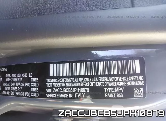 ZACCJBCB5JPH10879 фото 10
