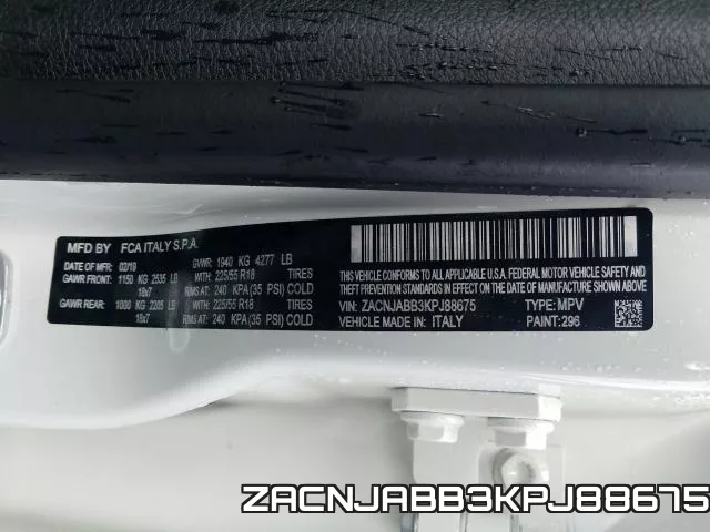 ZACNJABB3KPJ88675 фото 2