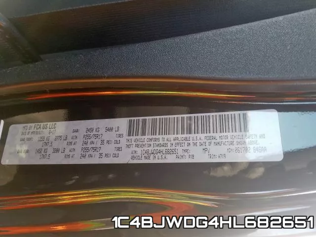 1C4BJWDG4HL682651 фото 2